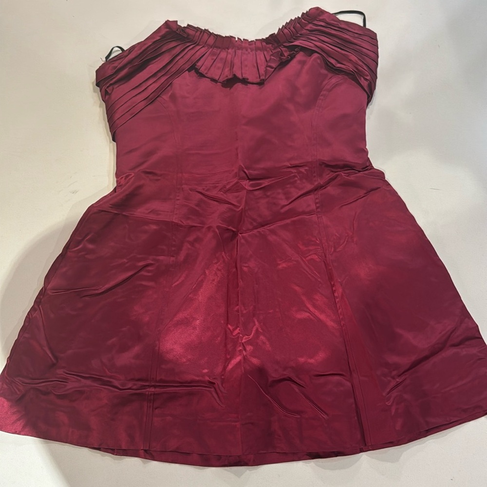 Miu Miu mini red satin cocktail dress | Size 42
